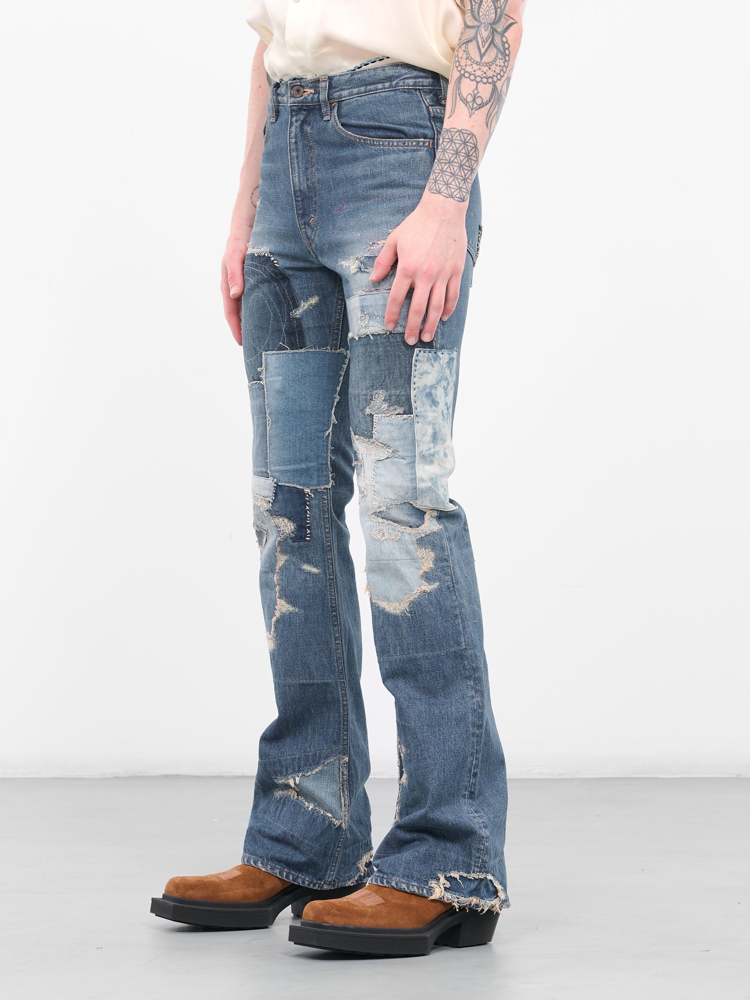 Crazy Dixie Remake Flare Jeans (K2309LP034-PRO-BLUE)