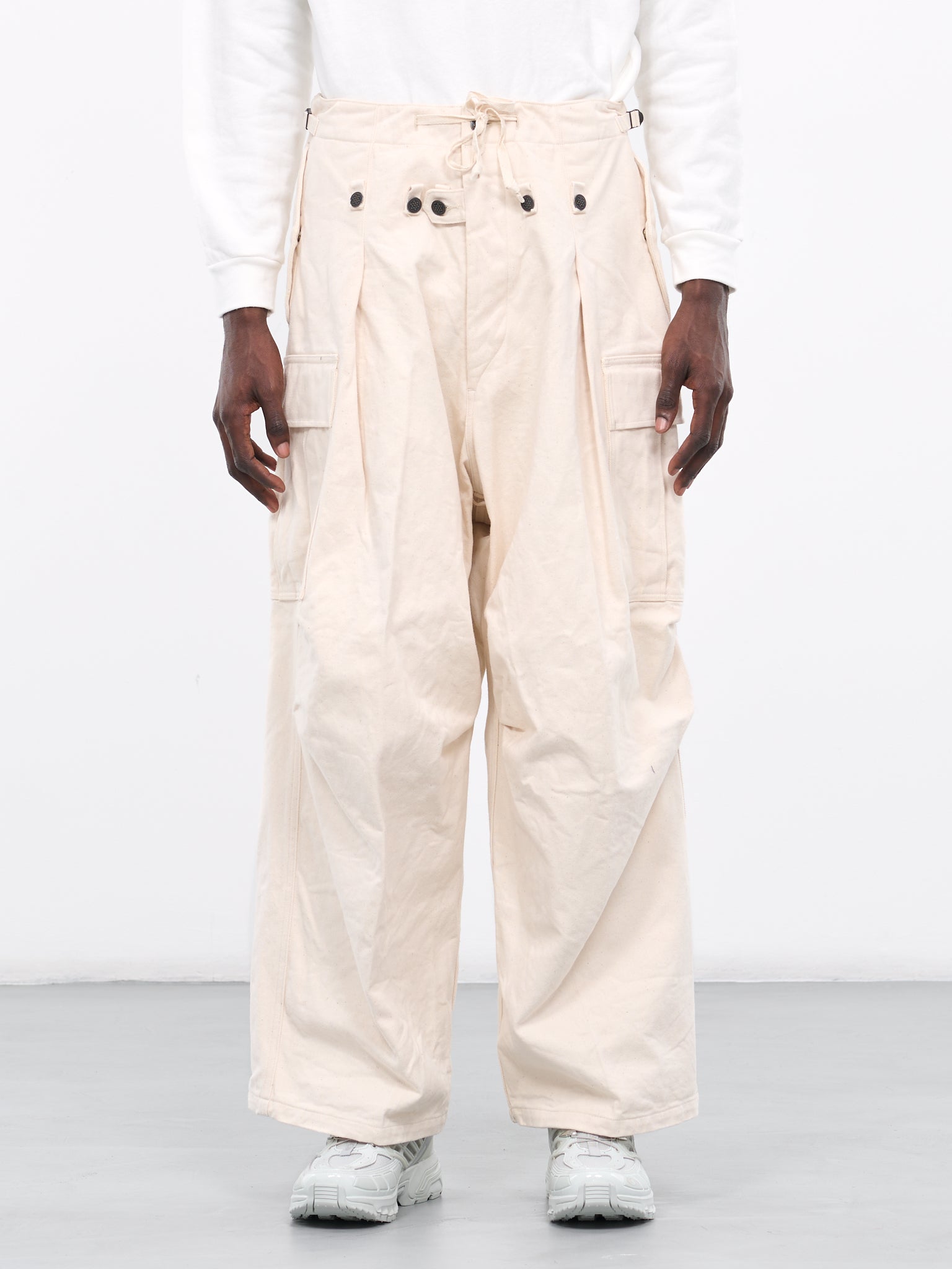Heavy Drill Cargo Pants (K2309LP036-NATURAL)