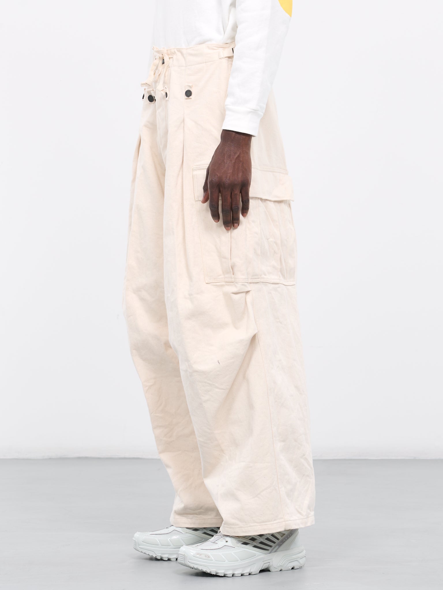 Heavy Drill Cargo Pants (K2309LP036-NATURAL)