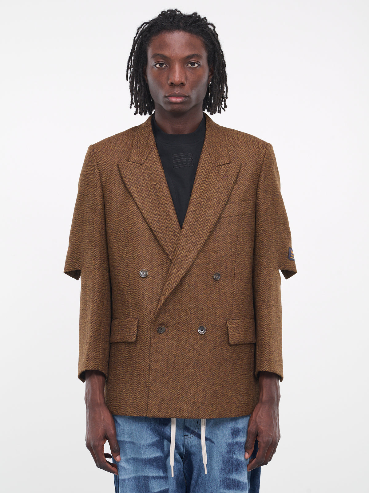 Elbow Cut-Out Jacket (K2310LJ109-GDK-BROWN)
