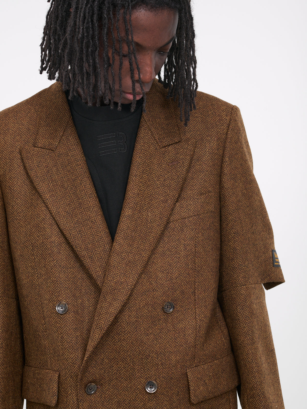 Elbow Cut-Out Jacket (K2310LJ109-GDK-BROWN)