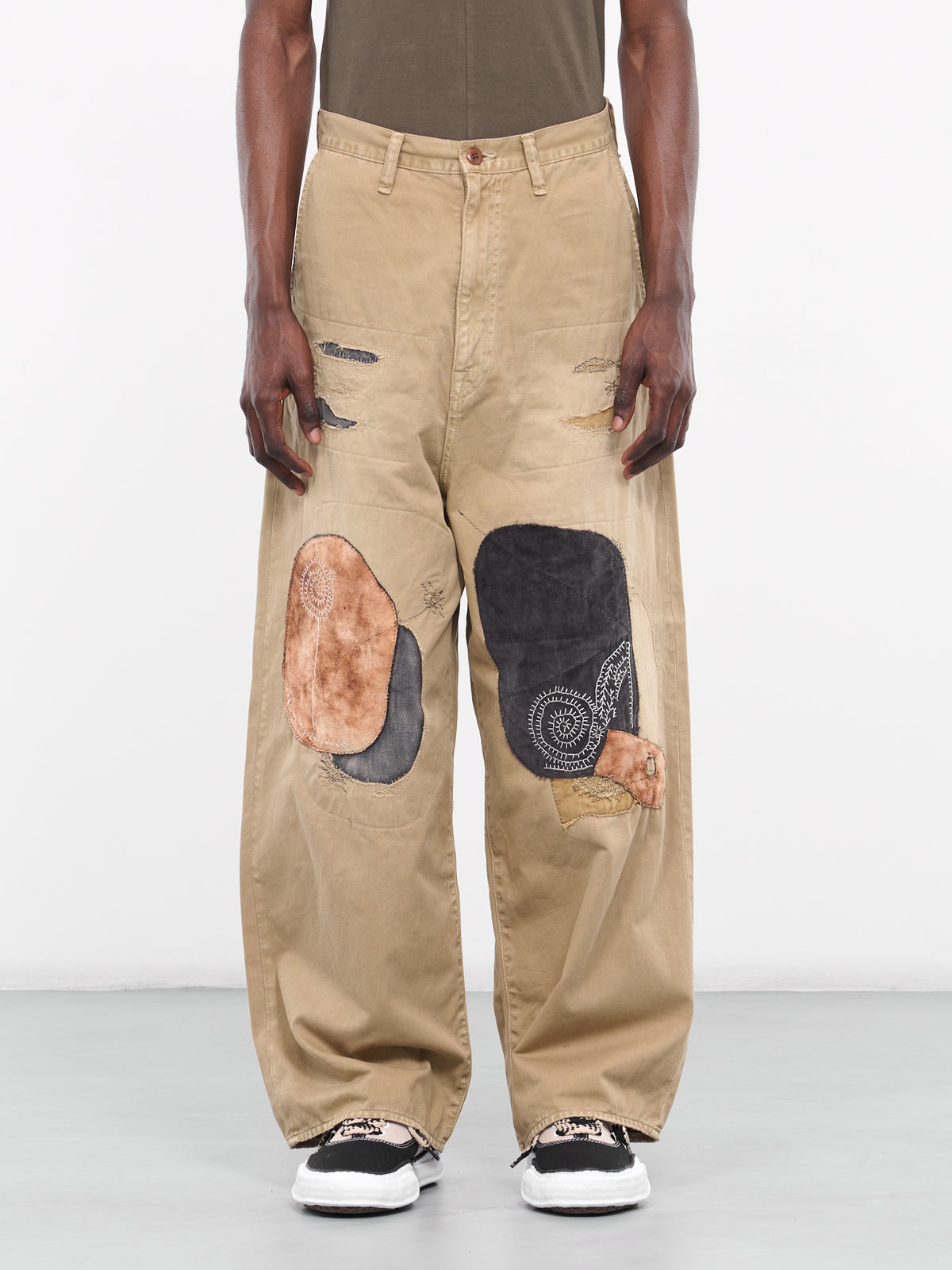 Katsuragi Port Patchwork Remake Pants (K2311LP161-BEIGE)