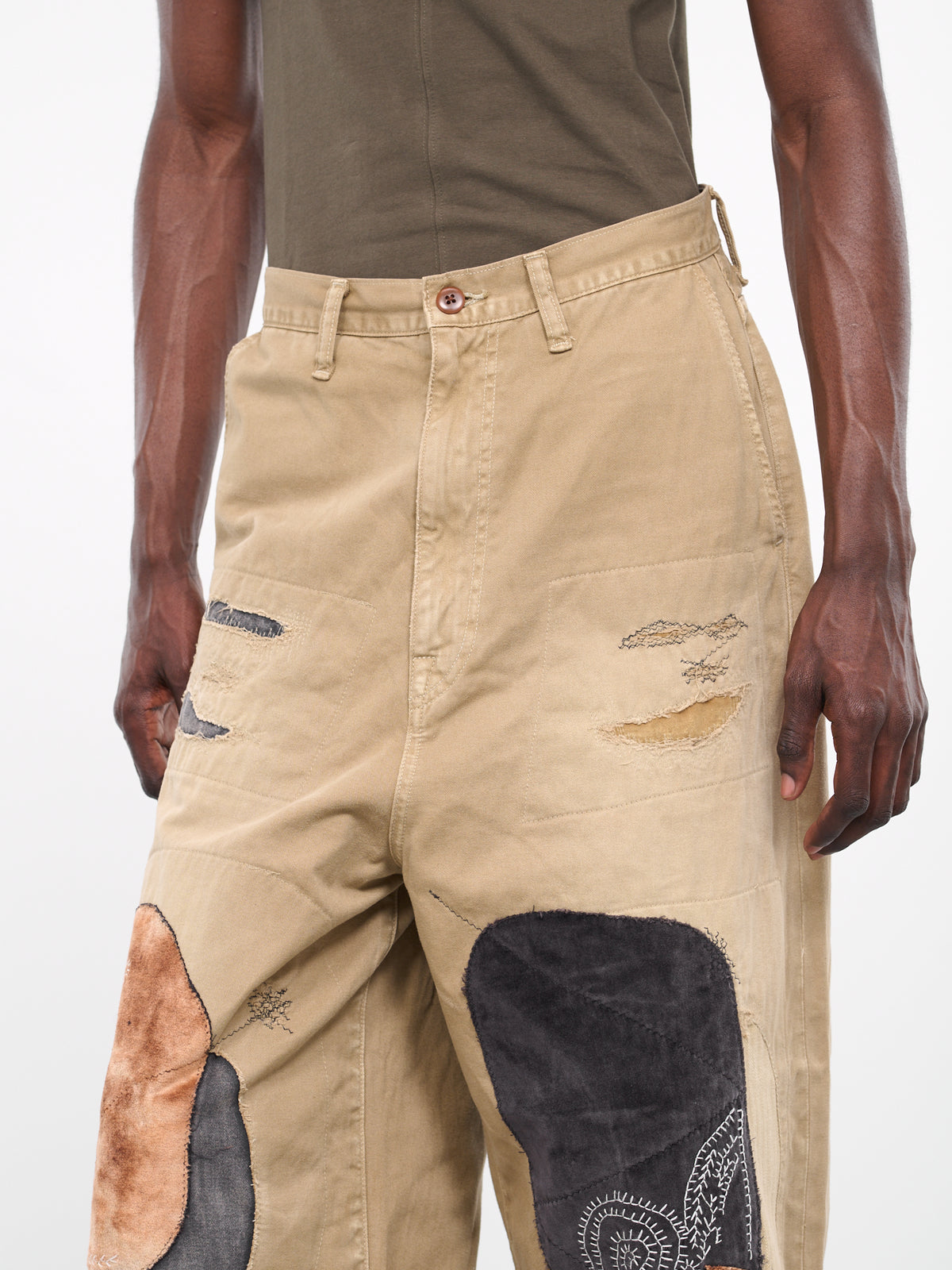 Katsuragi Port Patchwork Remake Pants (K2311LP161-BEIGE)