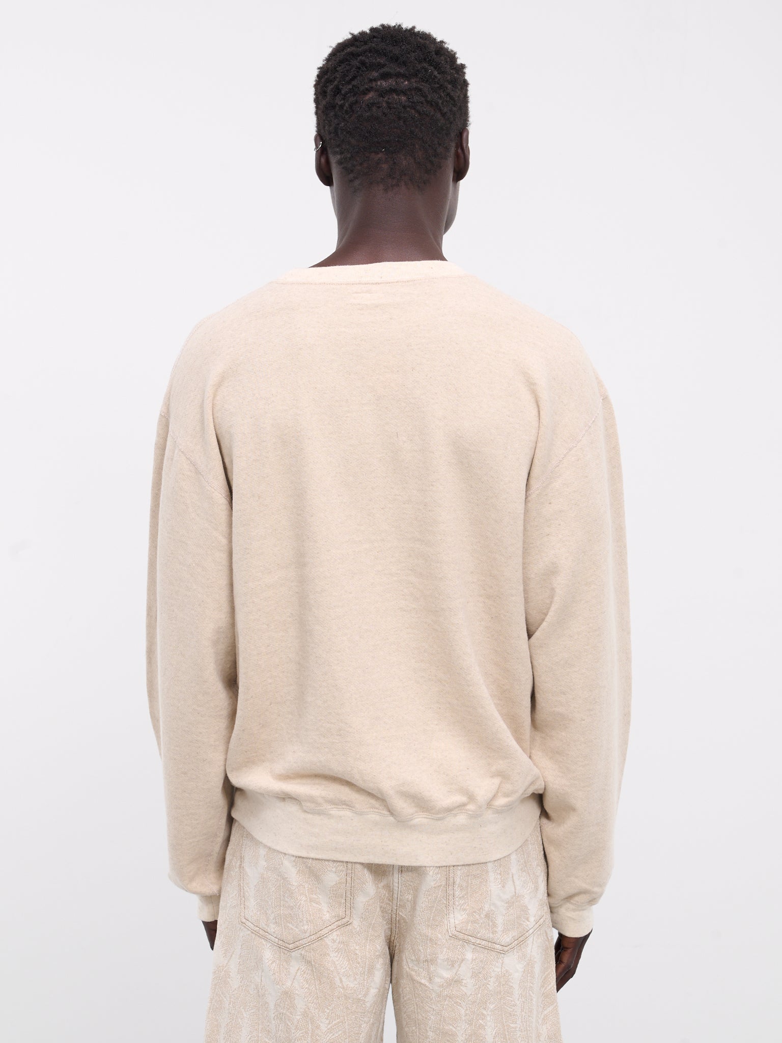 Linen Gauze Chirosaku Sweater (K2403LC105-NATURAL)