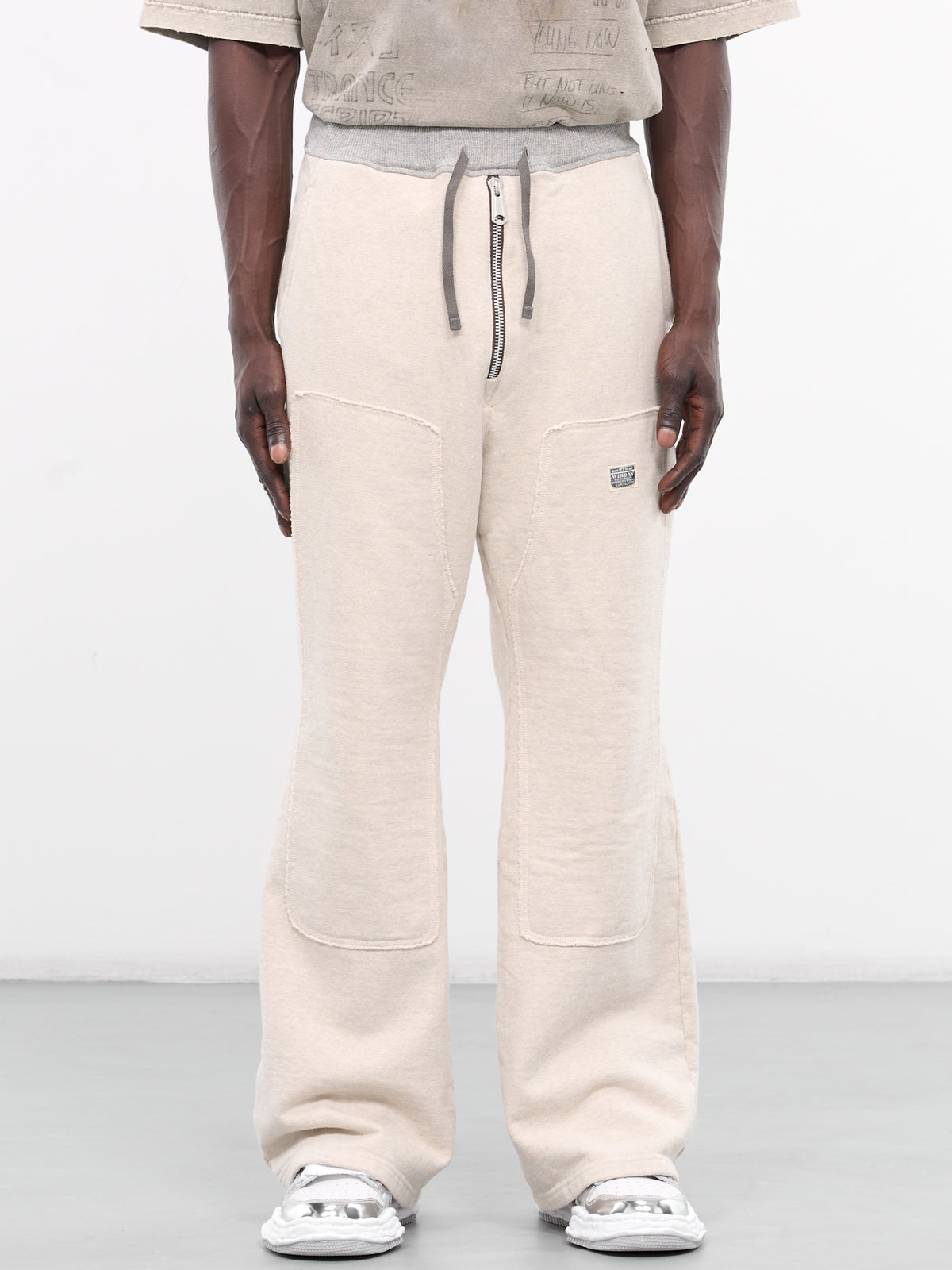 Fleece Zipper Sweatpants (K2403LP048-NATURAL)