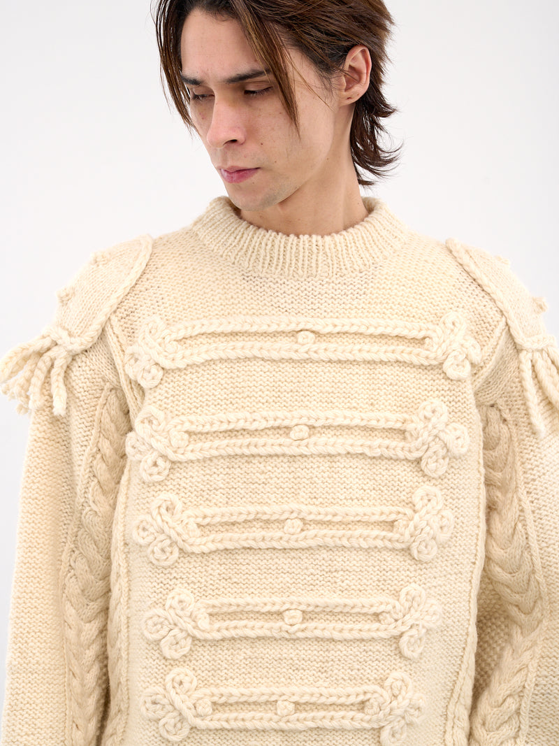 Napoleon Hand Knit Sweater (K2411KN138-ECRU)