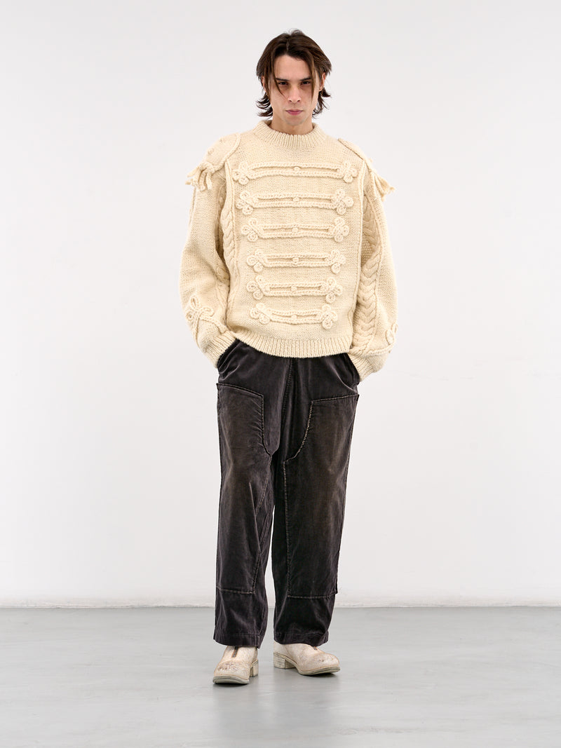 Napoleon Hand Knit Sweater (K2411KN138-ECRU)