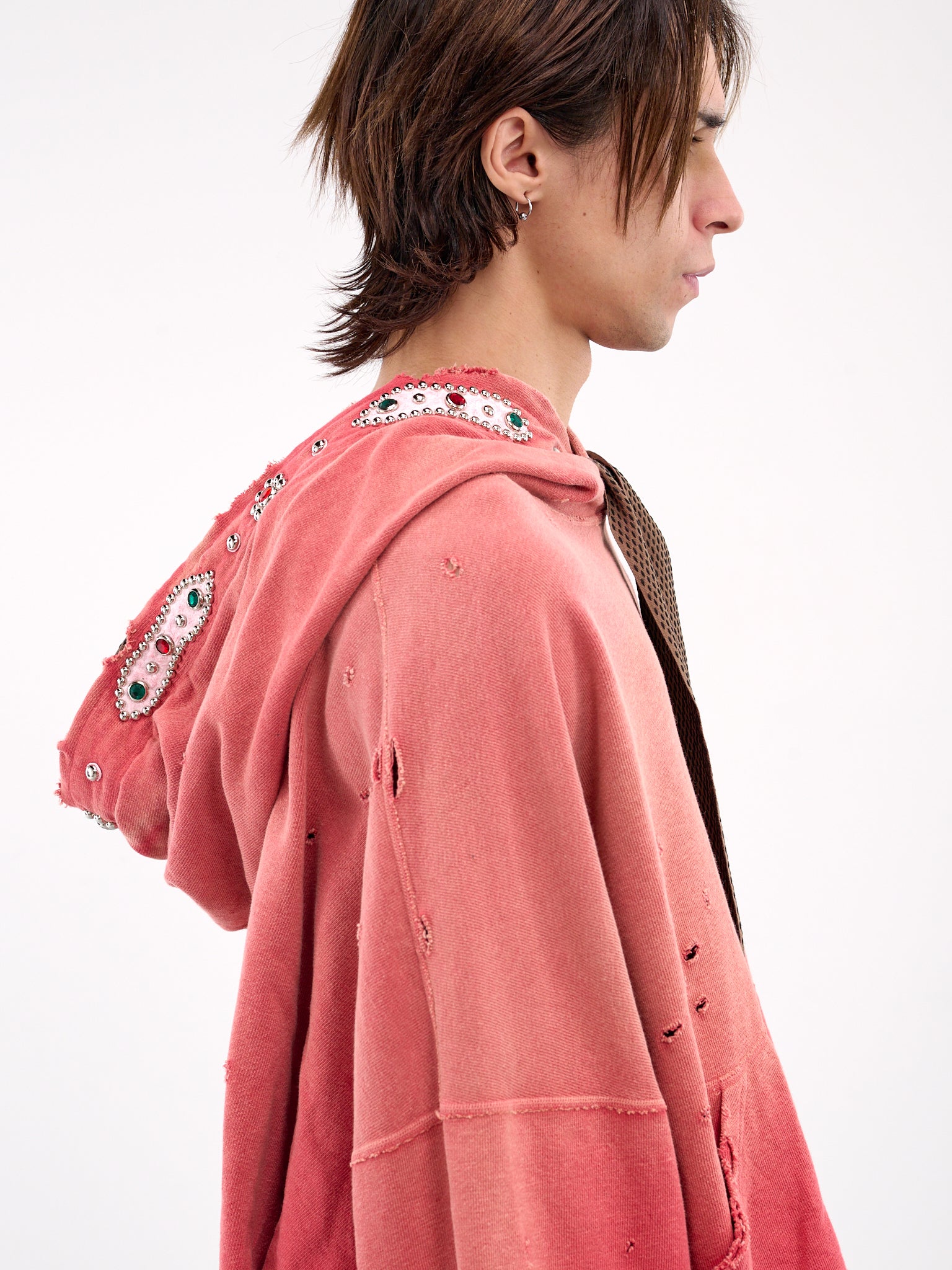 Studs Thriller Devil Hoodie (K2411LC137-RED)