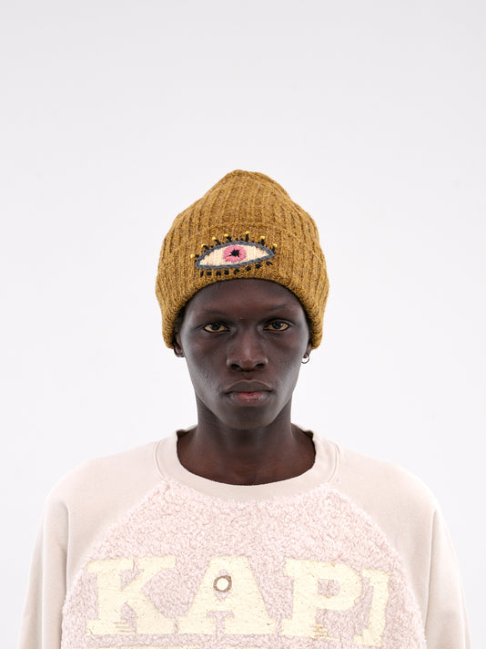 Speakeasy Wool Knit Beanie (K2411XH555-GOLD) display picture 1