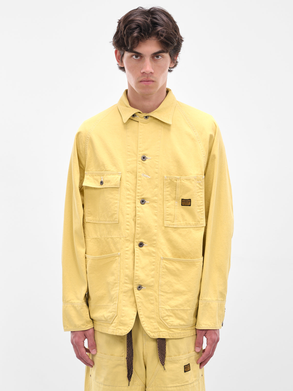 Yellow Canvas Cactus Coverall Jacket (K2503LJ040-SYE-SUNFADE-YELLOW)
