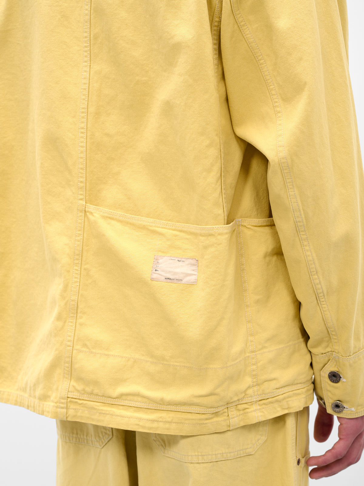 Yellow Canvas Cactus Coverall Jacket (K2503LJ040-SYE-SUNFADE-YELLOW)