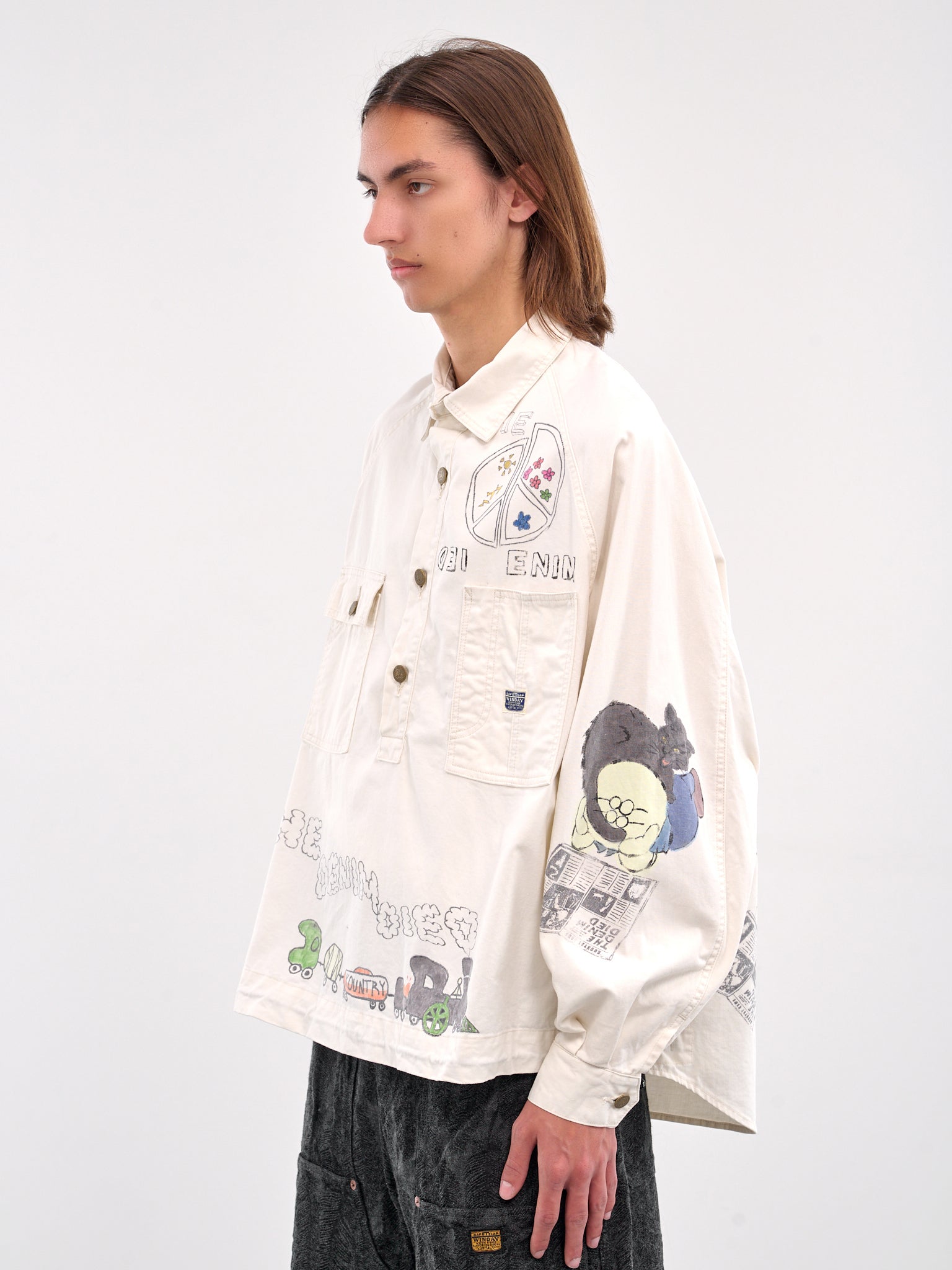 Memorial Paint Rough-Face Workshirt (K2503LS084-NATURAL)