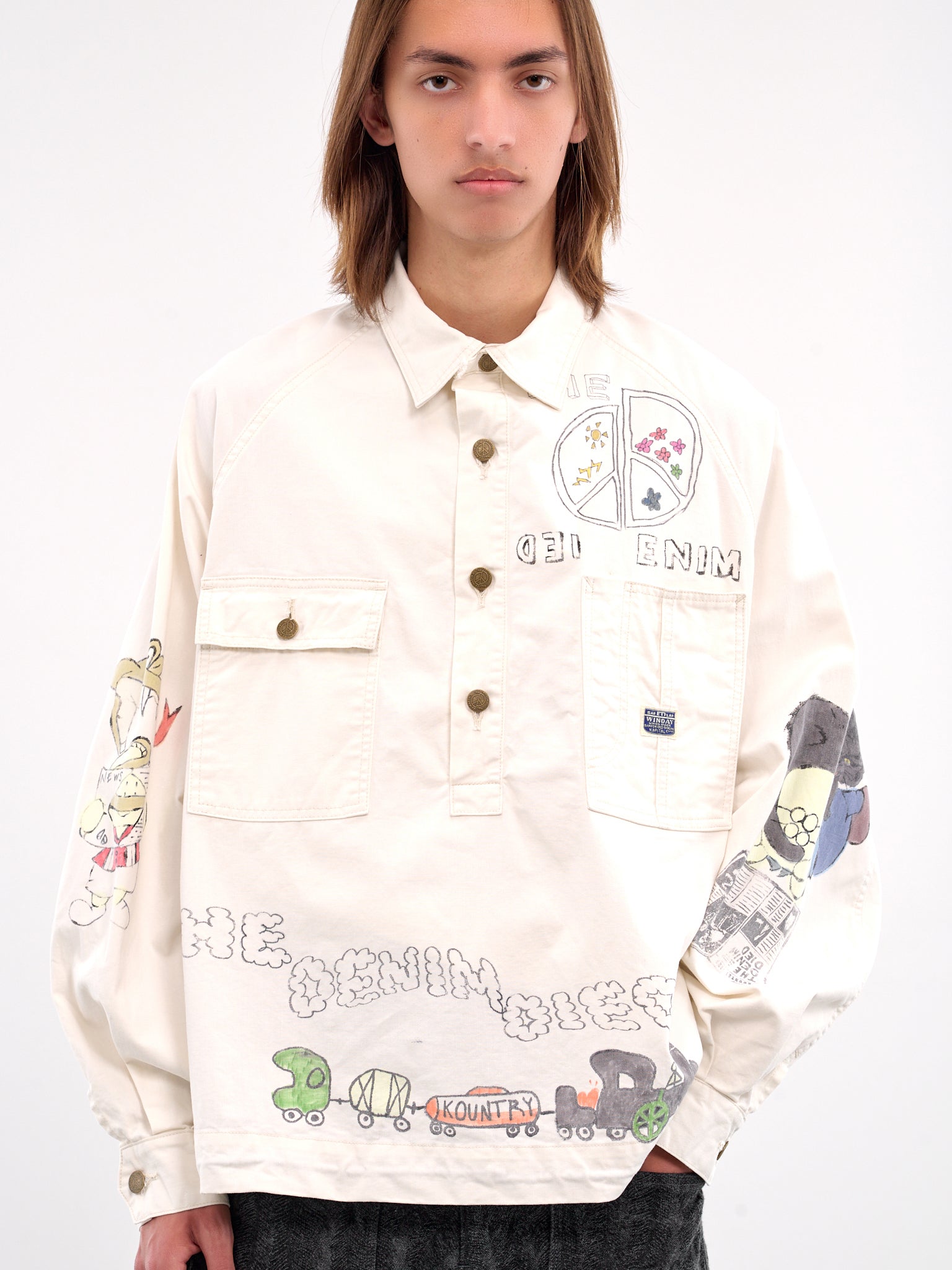 Memorial Paint Rough-Face Workshirt (K2503LS084-NATURAL)