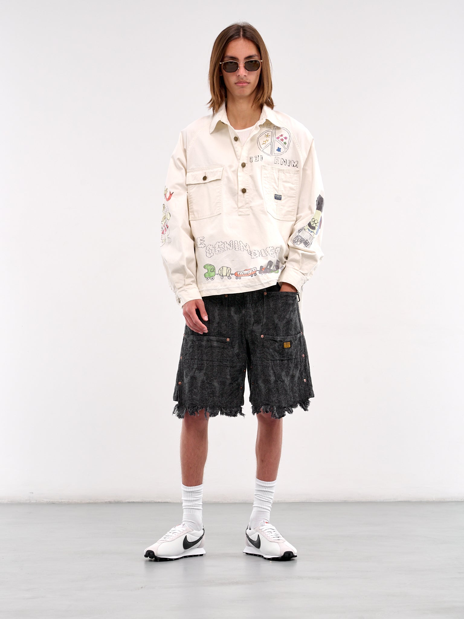 Memorial Paint Rough-Face Workshirt (K2503LS084-NATURAL)