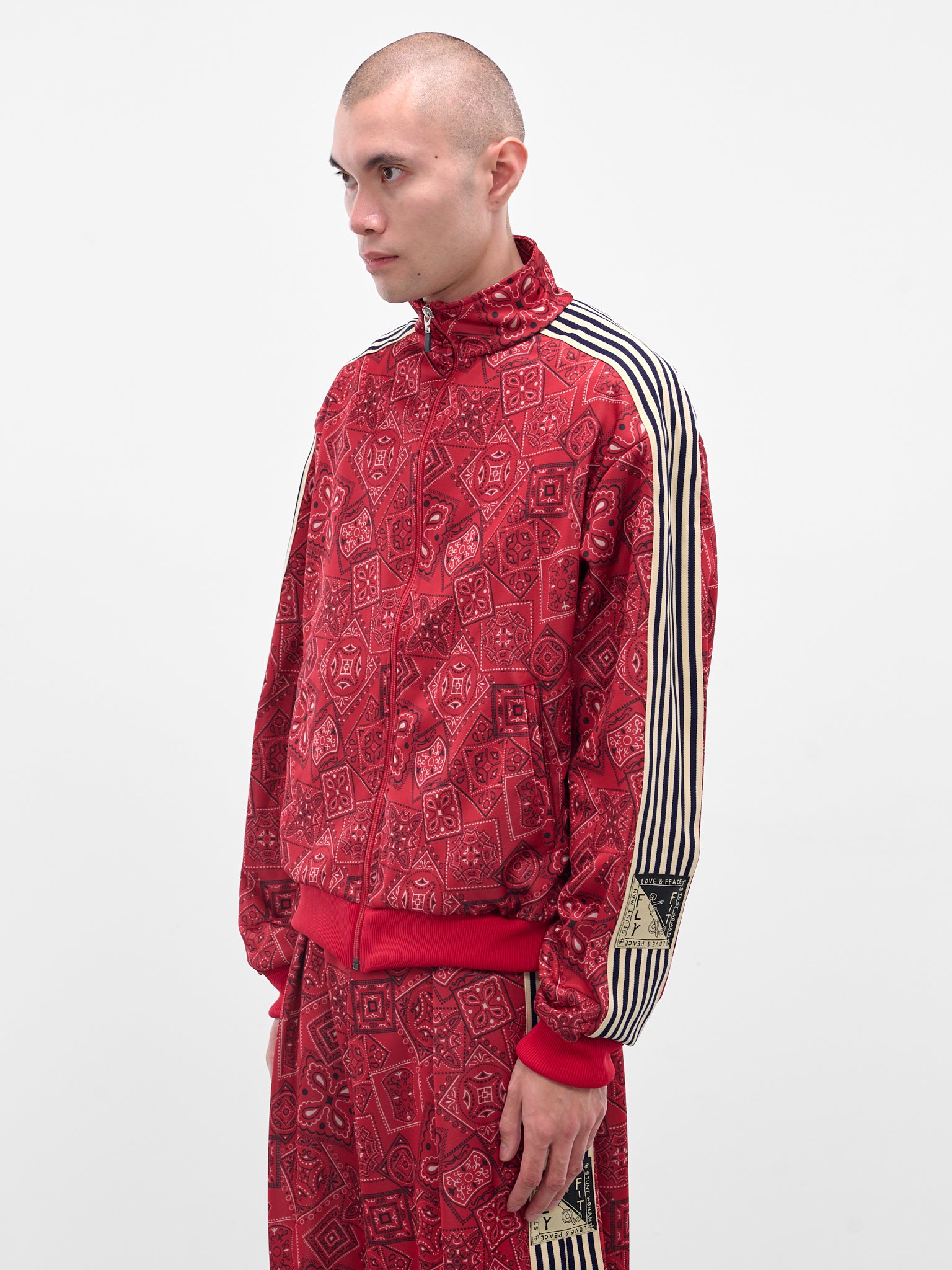 Red Cookie Bandana Tracksuit Jacket (K2504LC150-RED)