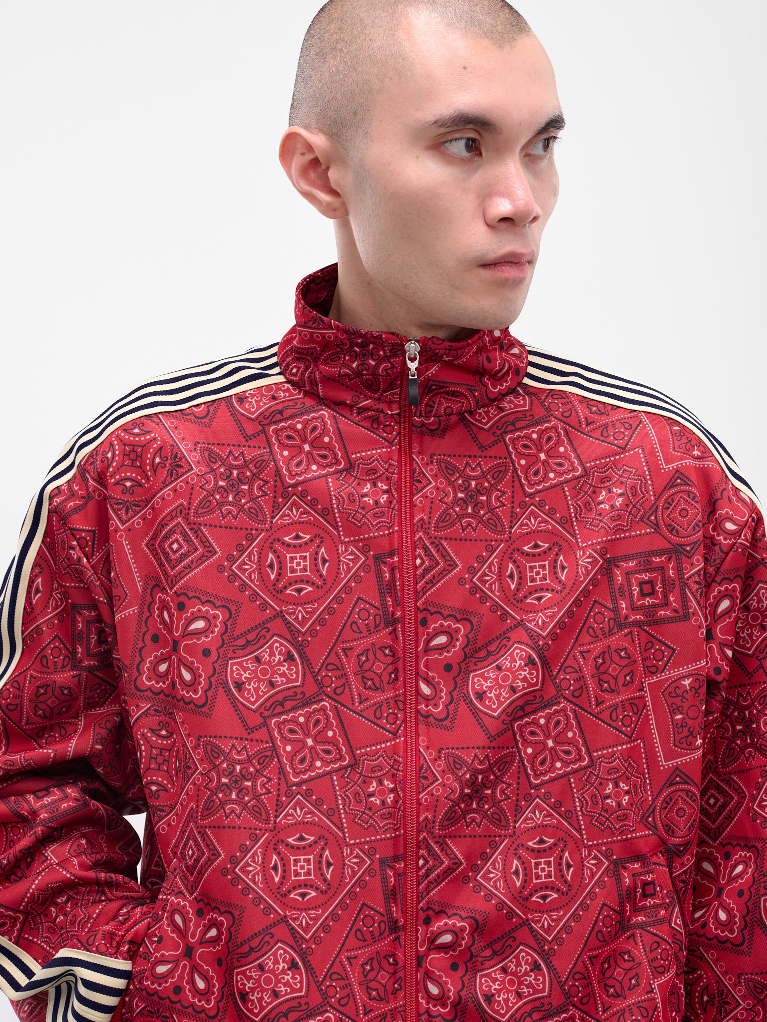 Red Cookie Bandana Tracksuit Jacket (K2504LC150-RED)