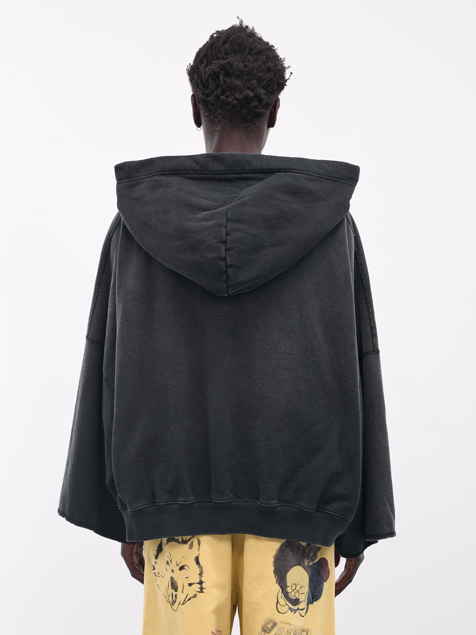 'Life Scherzo' Fleece Devil Hoodie (K2504LC153-BLK-BLACK)