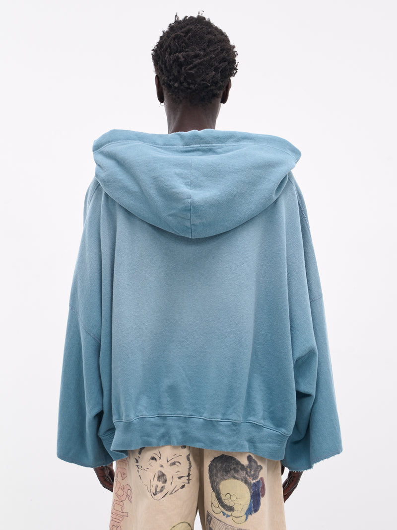 'Life Scherzo' Fleece Devil Hoodie (K2504LC153-TAQ-TURQUOISE)