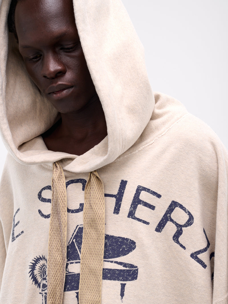 'Life Scherzo' Fleece Devil Hoodie (K2504LC154-NAT-NATURAL)