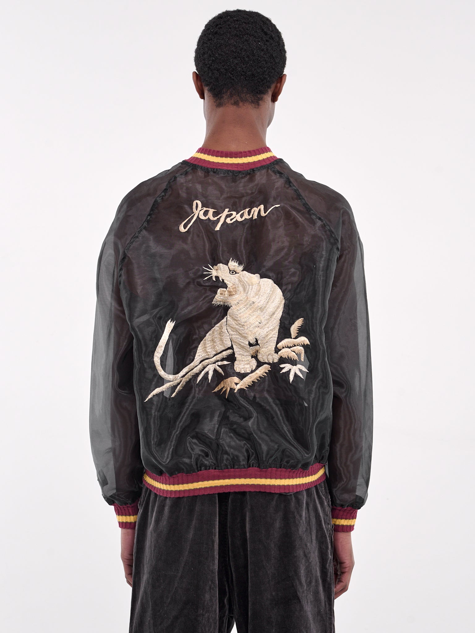 Semi-Sheer Souvenir Jacket (K2504LJ129-BLACK)
