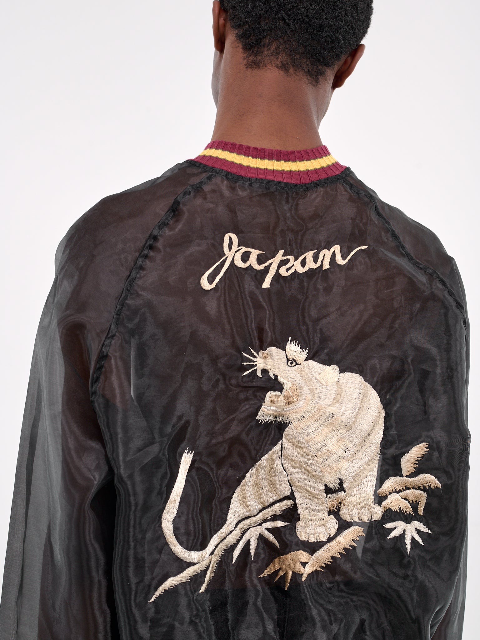 Semi-Sheer Souvenir Jacket (K2504LJ129-BLACK)