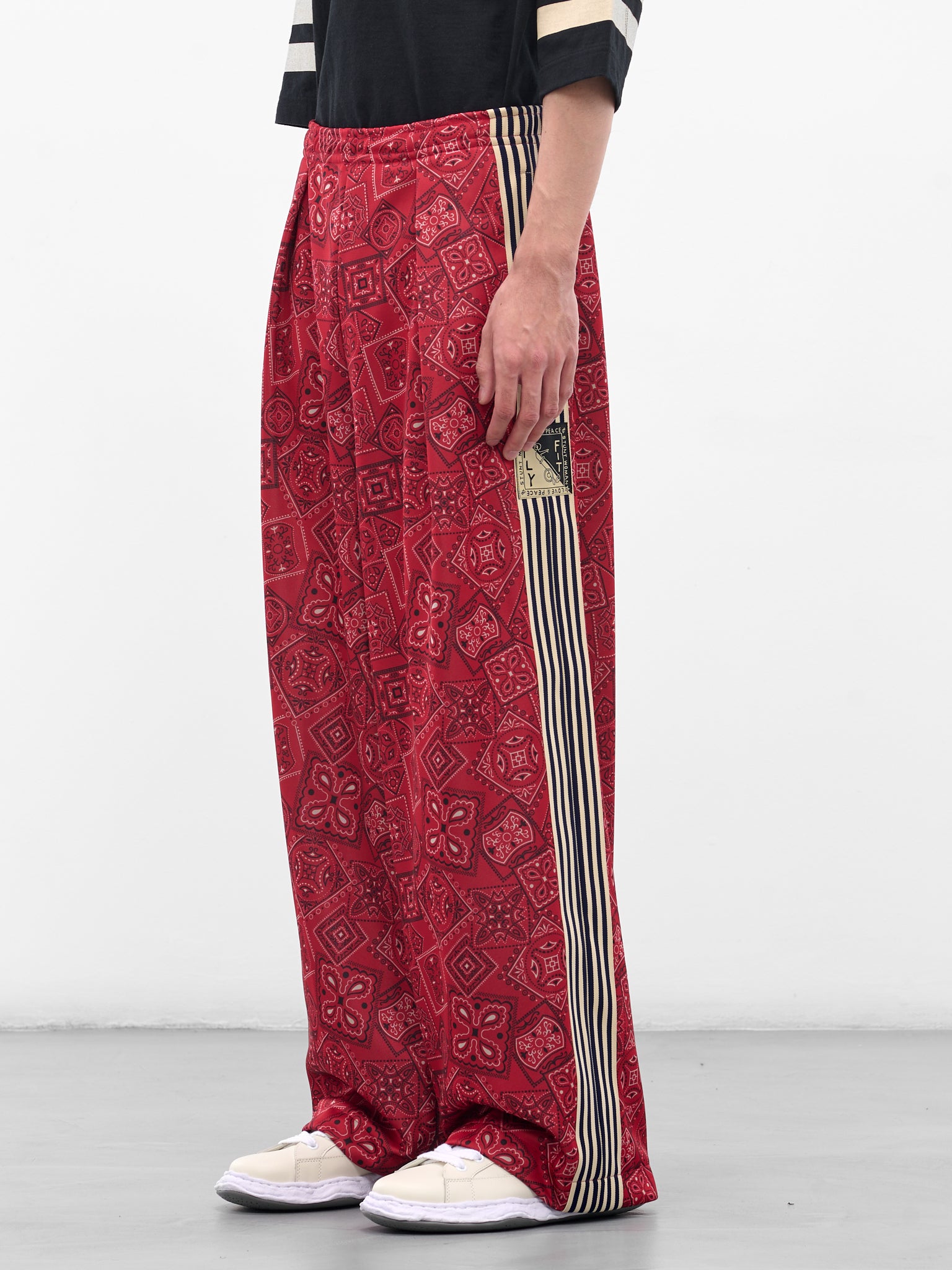 Red Cookie Bandana Tracksuit Pants (K2504LP152-RED)