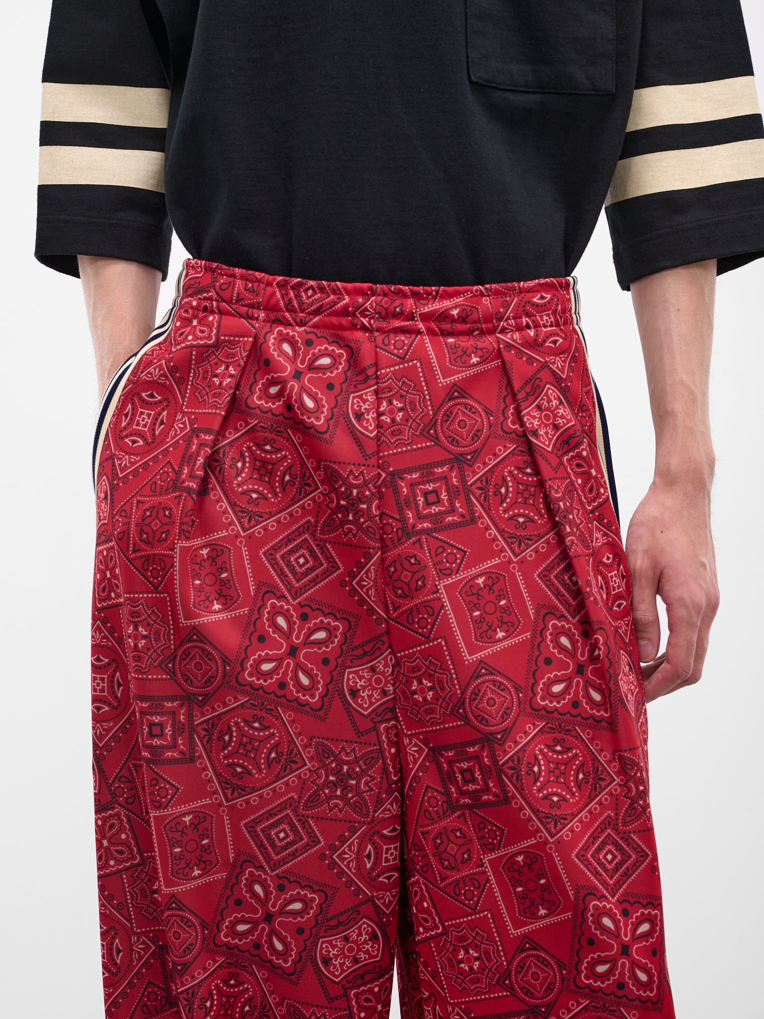 Red Cookie Bandana Tracksuit Pants (K2504LP152-RED)