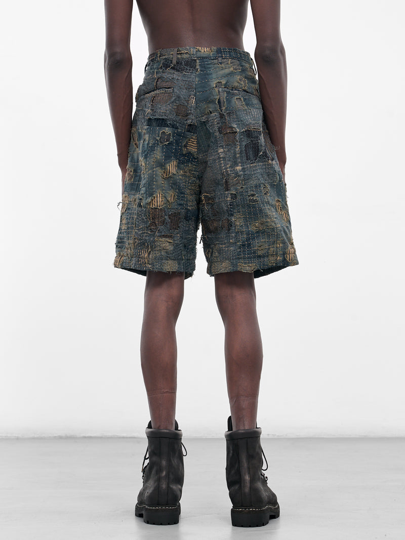 Boro Patchwork Shorts (K2505SP222-IDG-INDIGO)