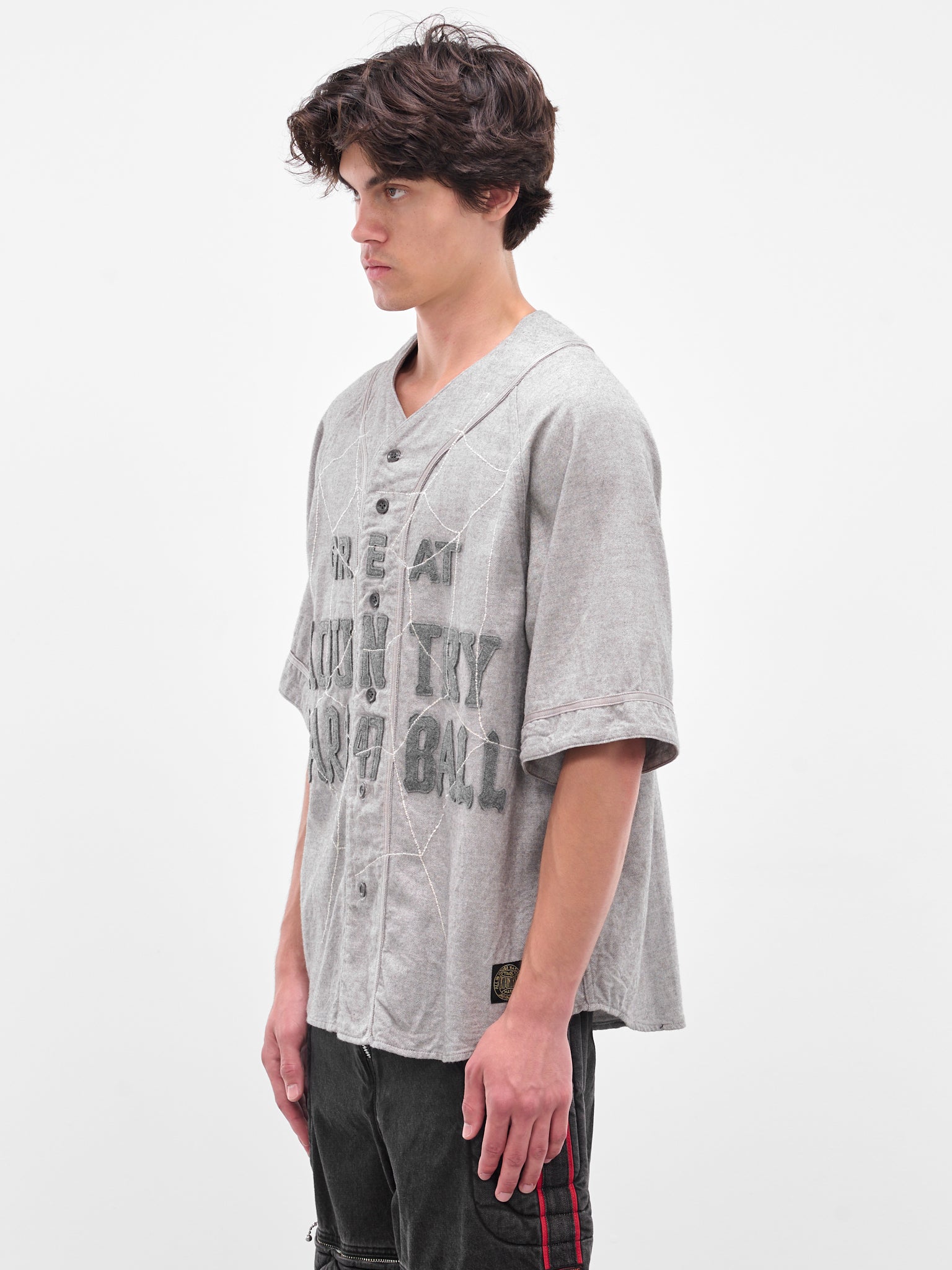 Light Gray Dreamcatcher Baseball Shirt (K2505SS215-LGY-LIGHT-GREY)