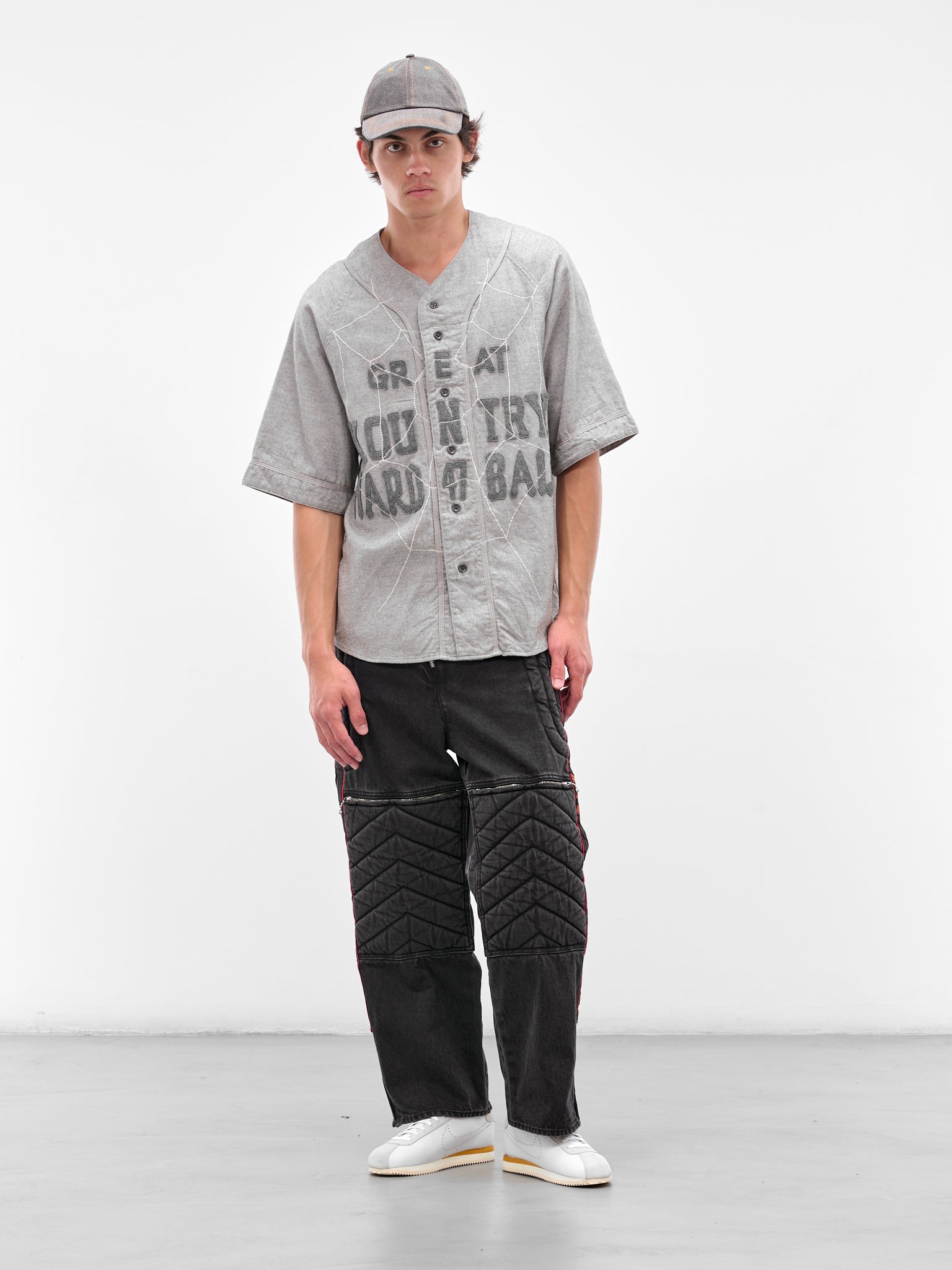 Light Gray Dreamcatcher Baseball Shirt (K2505SS215-LGY-LIGHT-GREY)
