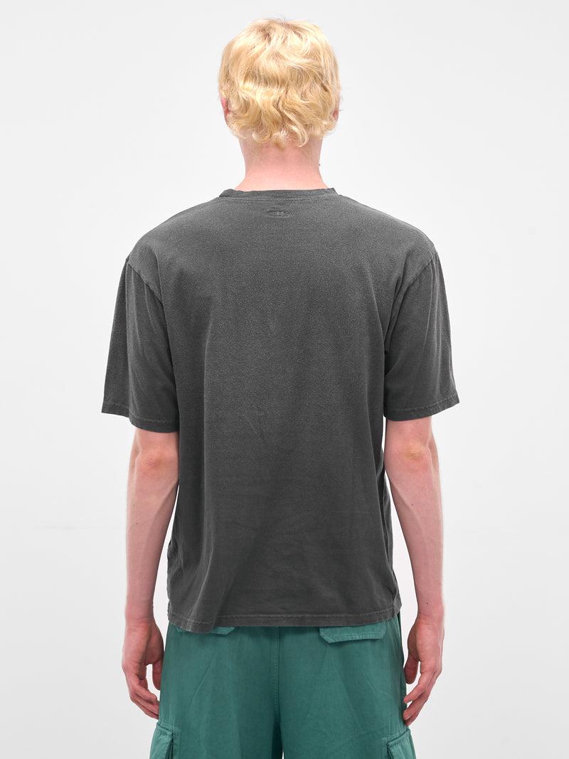 'Peckish Rain Skull' Graphic Tee (K2506CS233-BLK-BLACK)