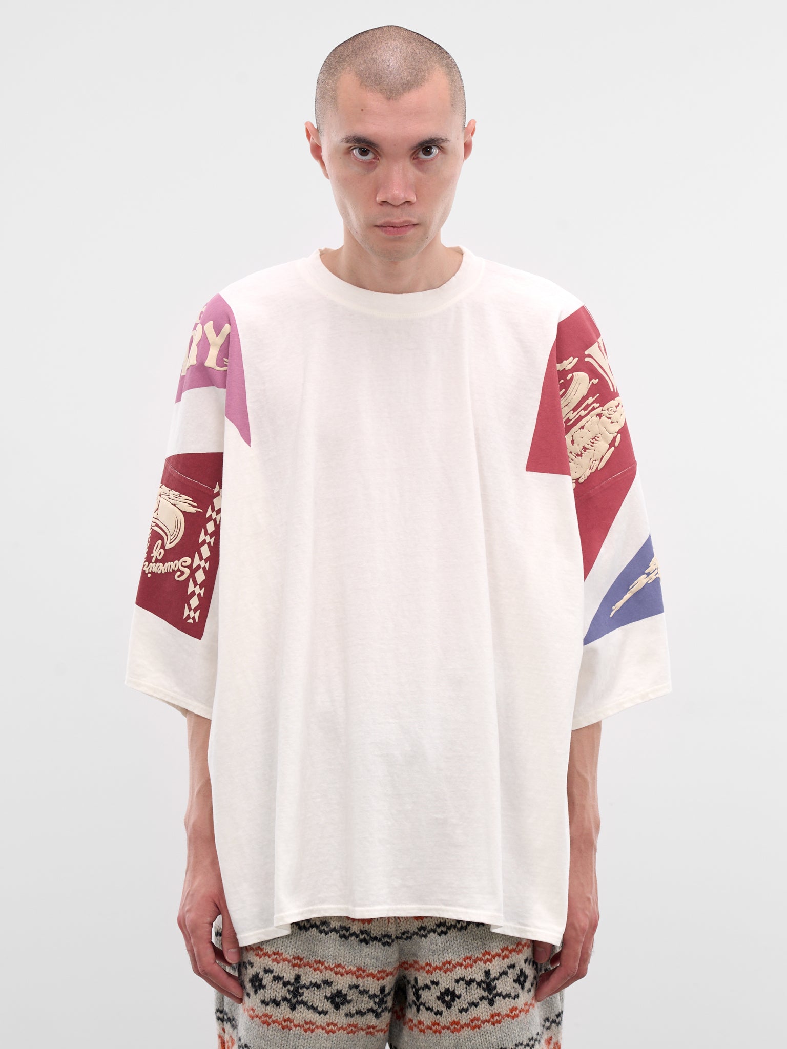 Yukon River Print Oversized Tee (K2508SC010-PURPLE)