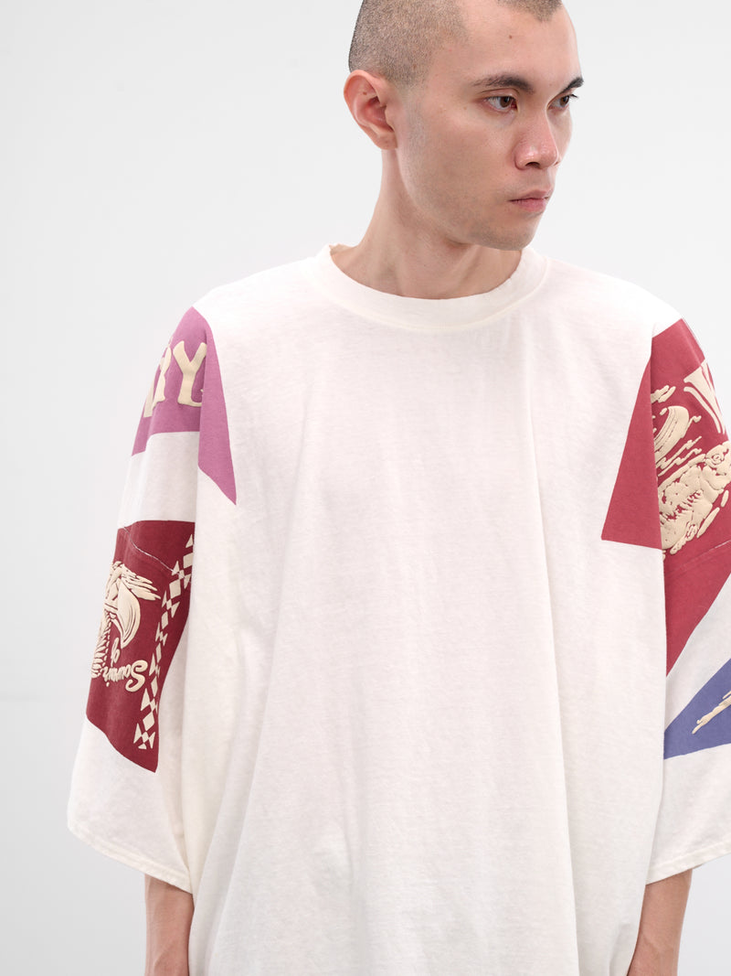 Yukon River Print Oversized Tee (K2508SC010-PURPLE)