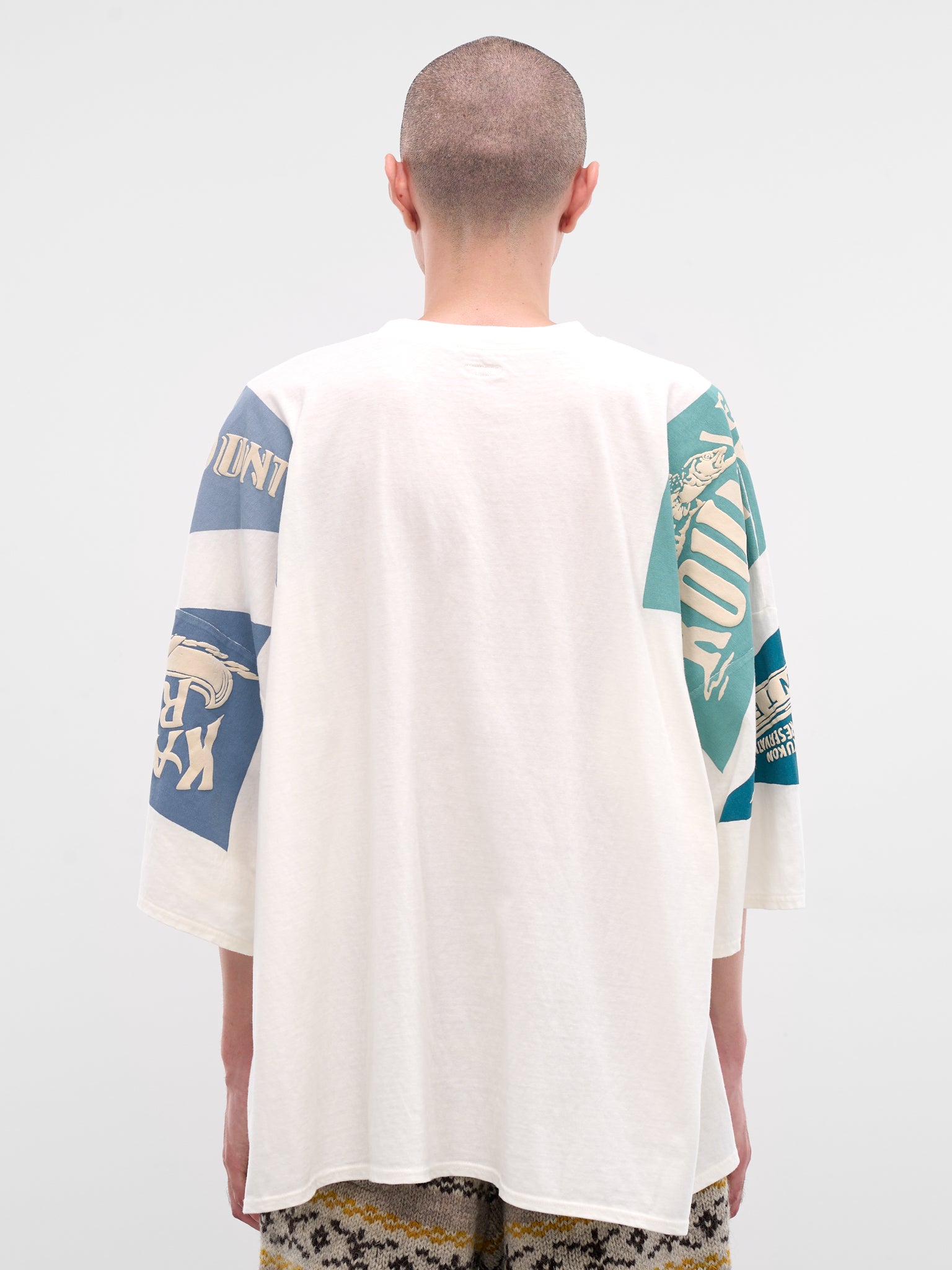 Yukon River Print Oversized Tee (K2508SC010-BLUE)