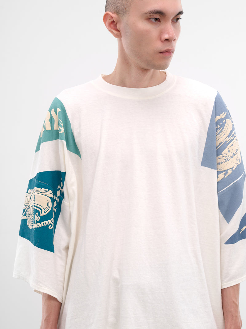 Yukon River Print Oversized Tee (K2508SC010-BLUE)