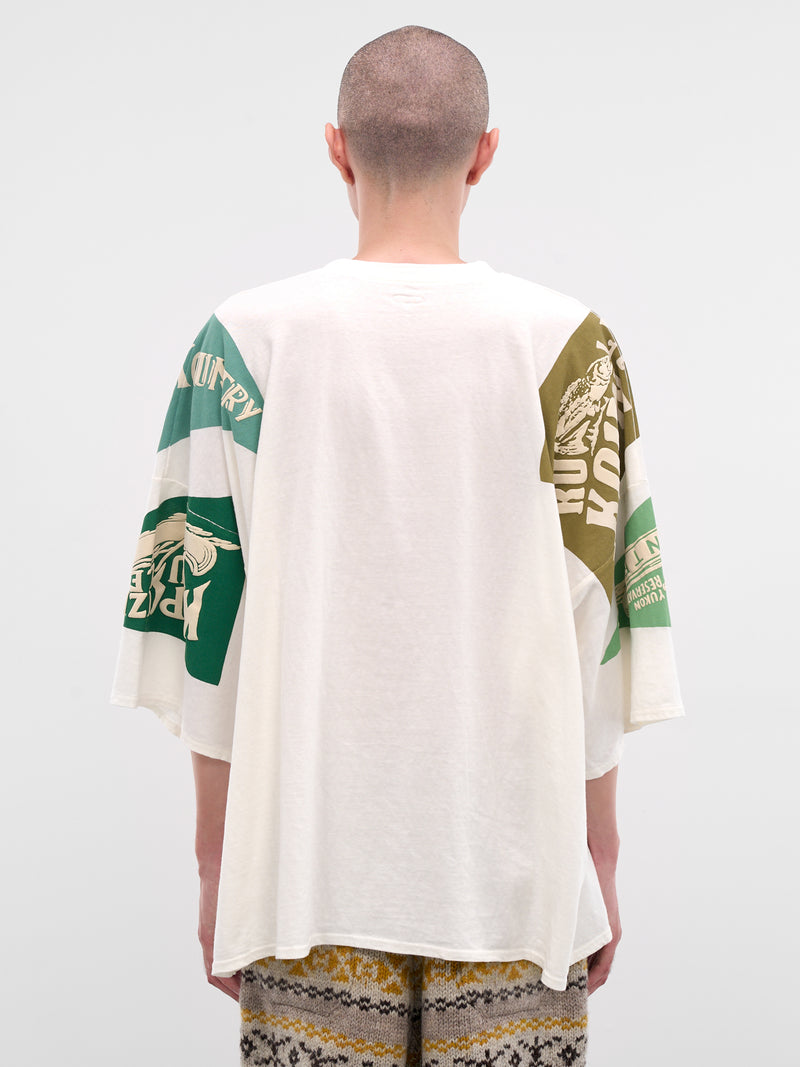 Yukon River Print Oversized Tee (K2508SC010-GREEN)