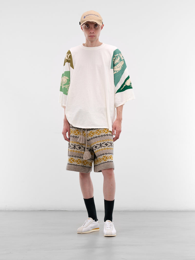 Yukon River Print Oversized Tee (K2508SC010-GREEN)