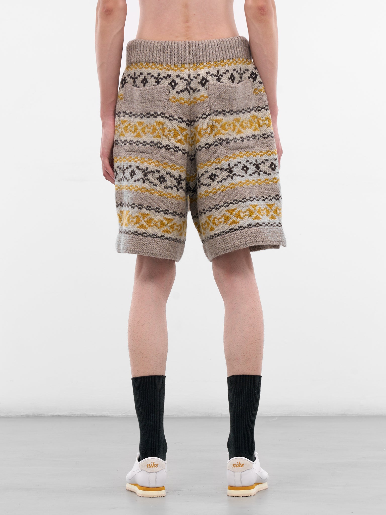Fair Isle Wool Knit Shorts (K2509KN027-YELLOW)