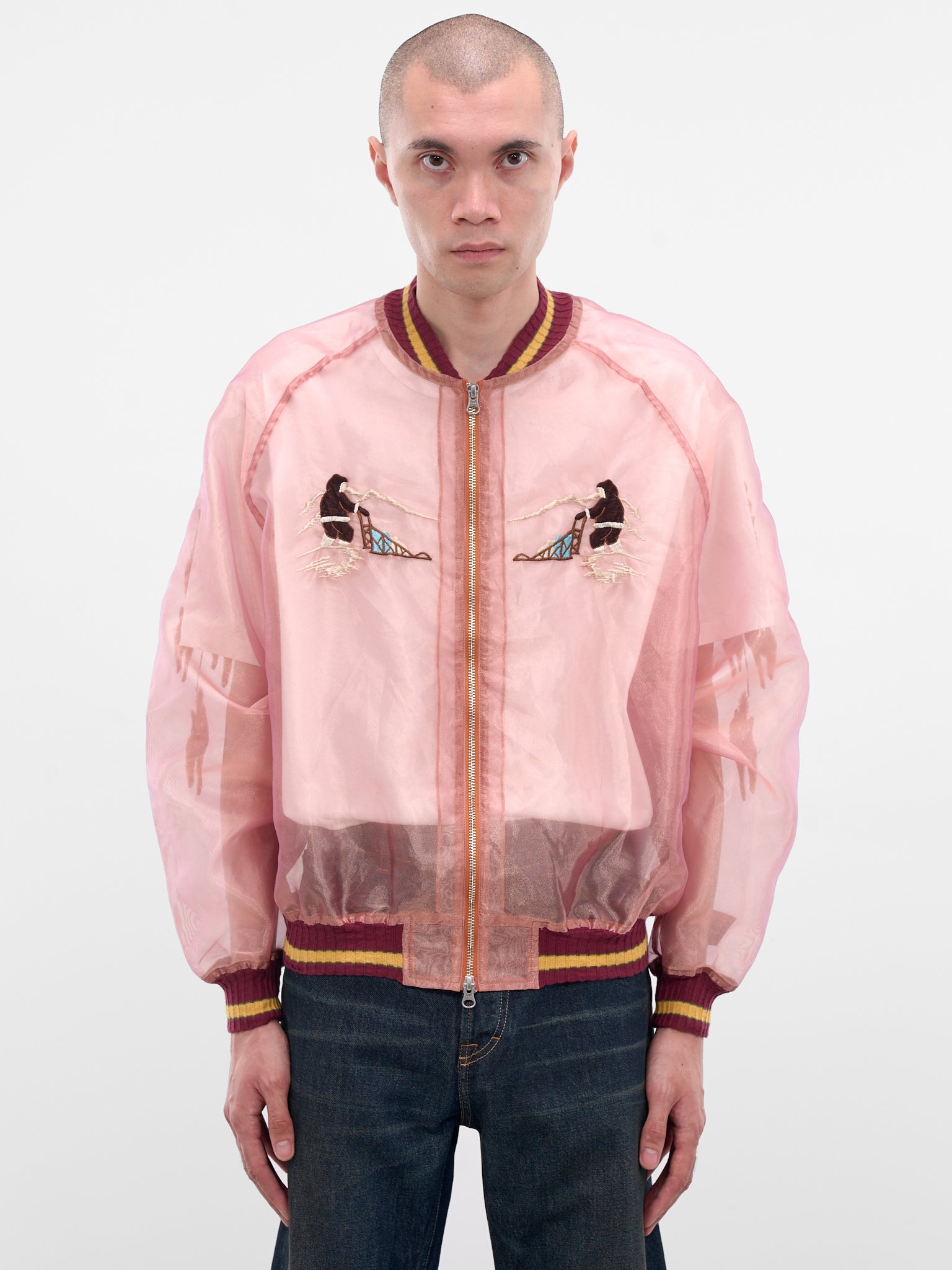 Sheer Yukon River Souvenir Jacket (K2509LJ075-LIGHT-ORANGE)