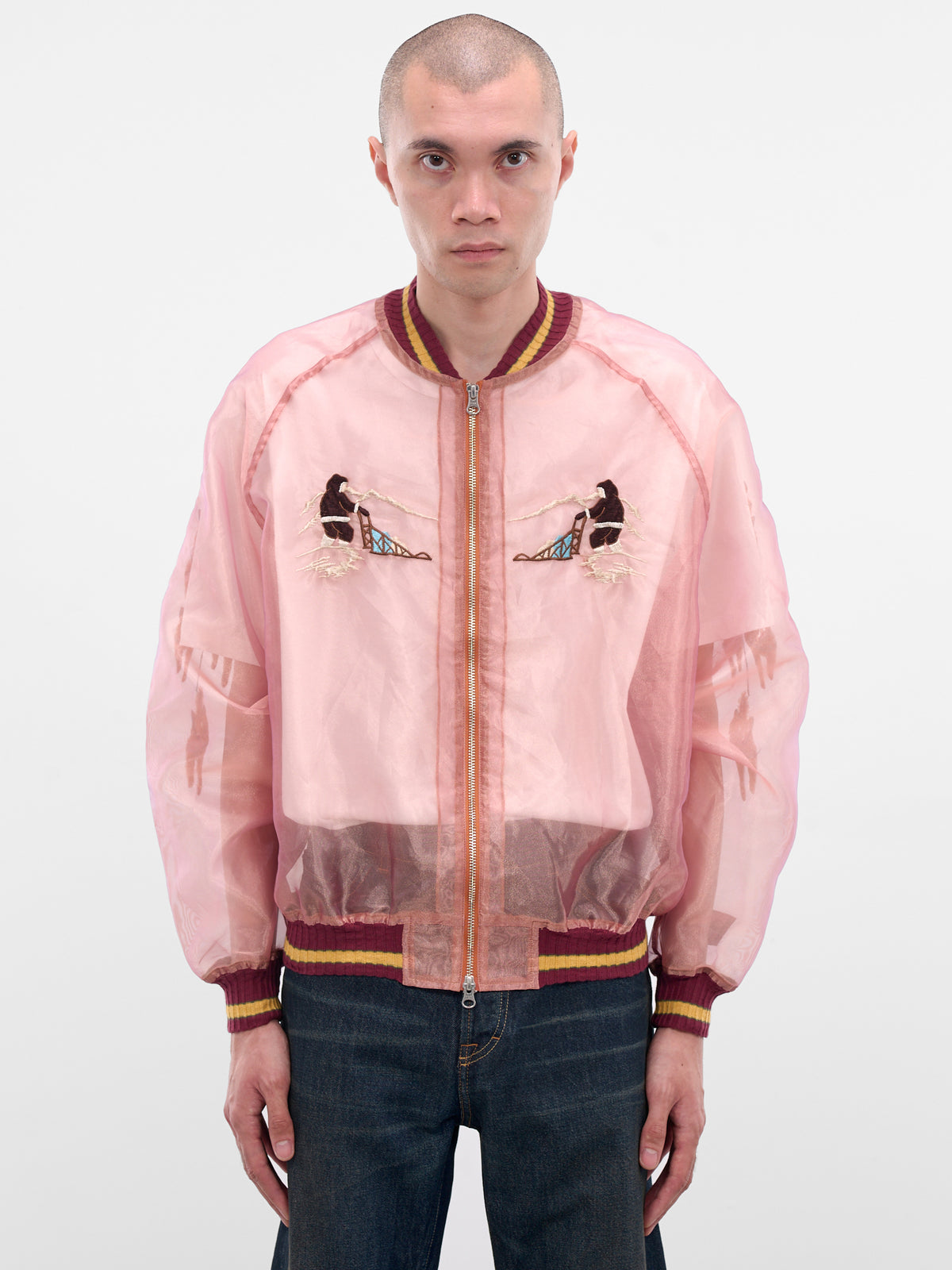 Sheer Yukon River Souvenir Jacket (K2509LJ075-LIGHT-ORANGE)