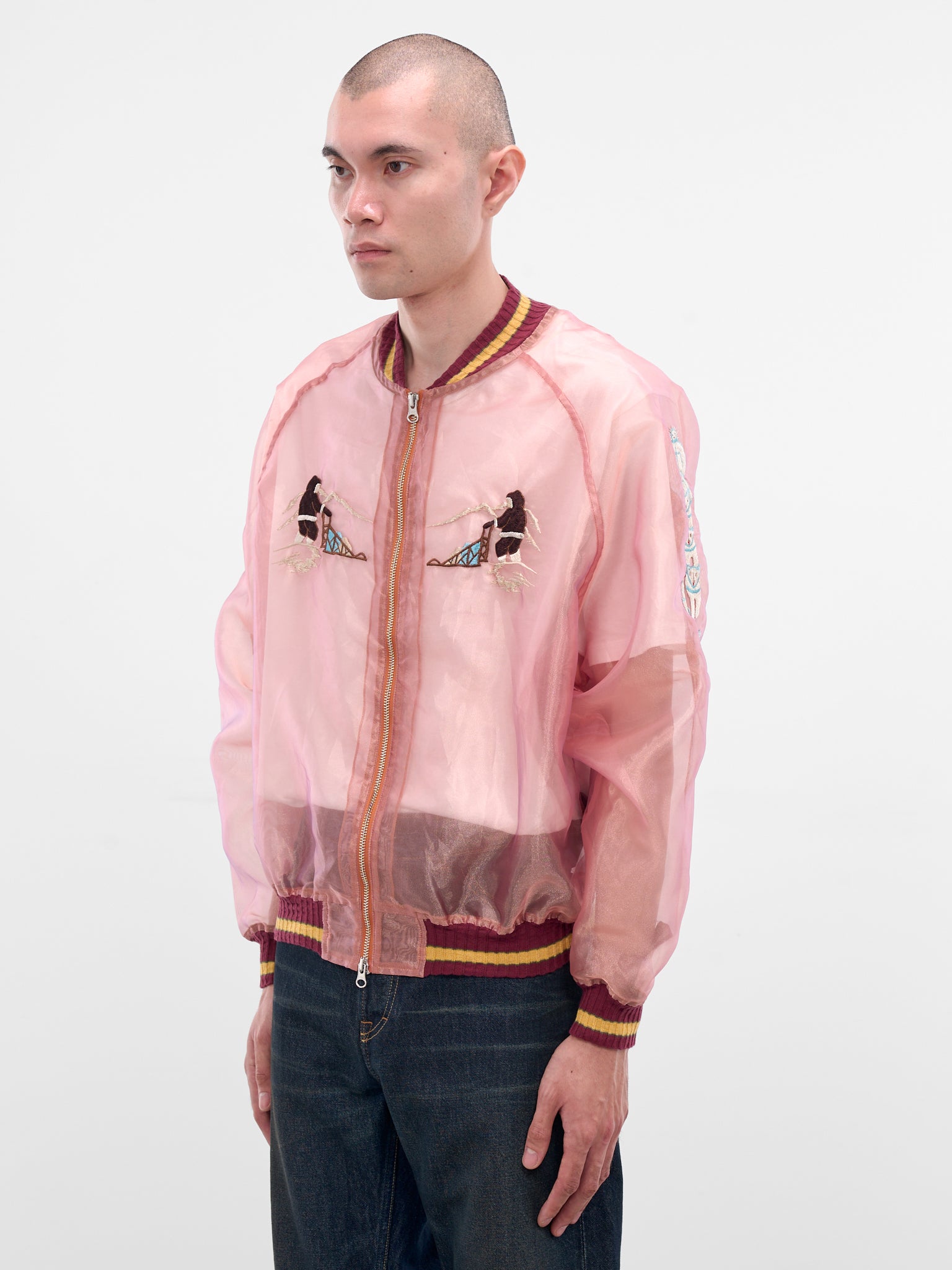 Sheer Yukon River Souvenir Jacket (K2509LJ075-LIGHT-ORANGE)