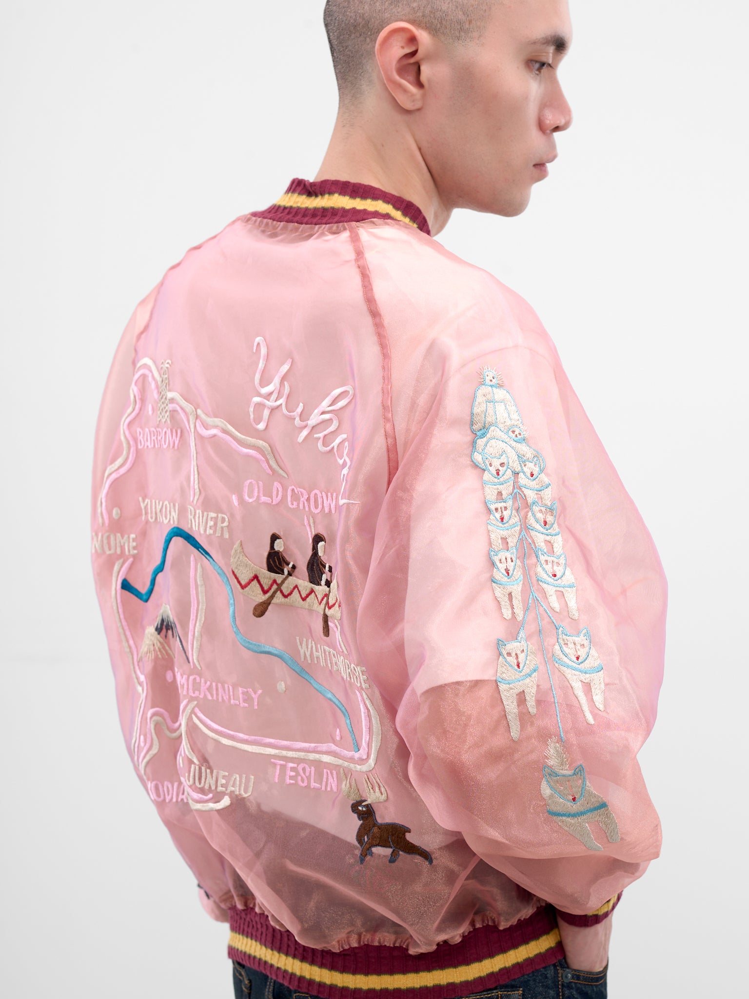 Sheer Yukon River Souvenir Jacket (K2509LJ075-LIGHT-ORANGE)