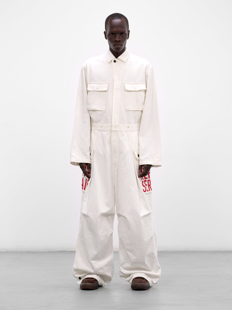 White Graphic Baggy Jumpsuit (K2509OP084-WHITE)