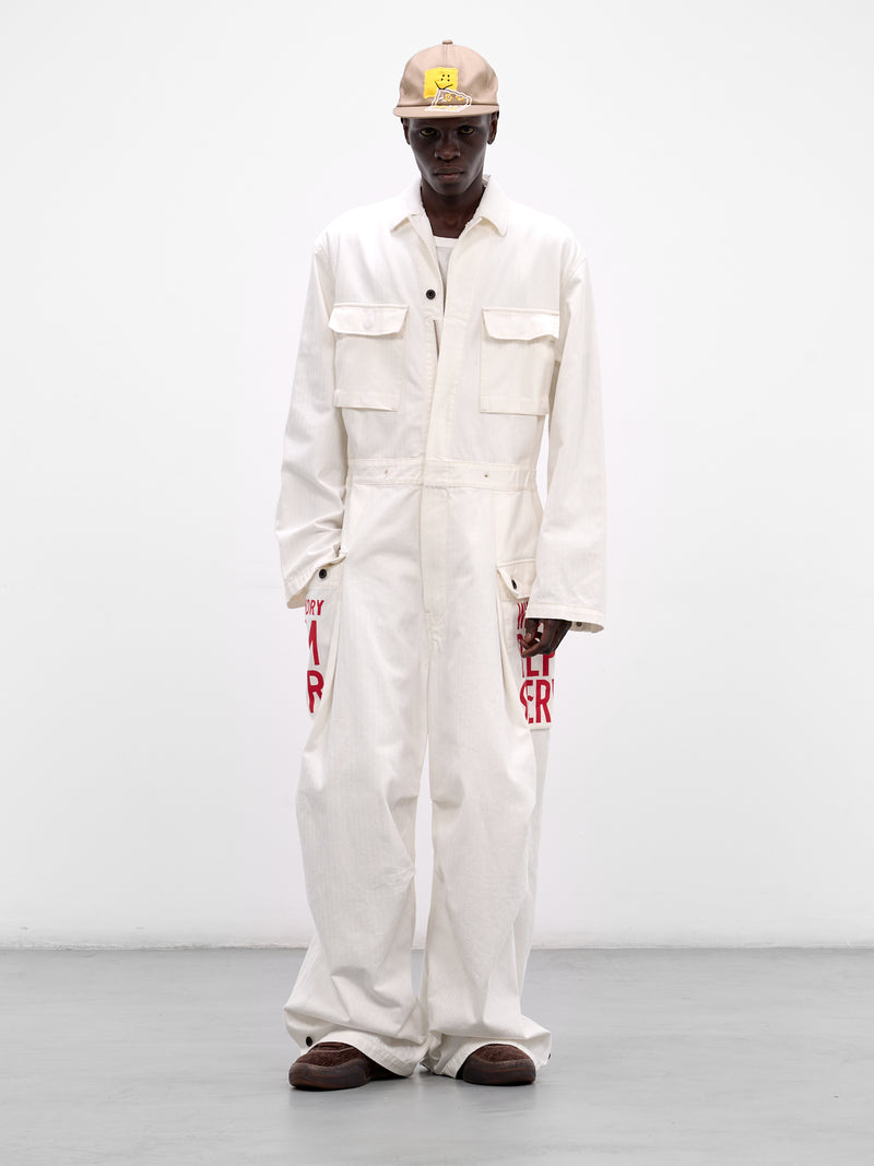 White Graphic Baggy Jumpsuit (K2509OP084-WHITE)