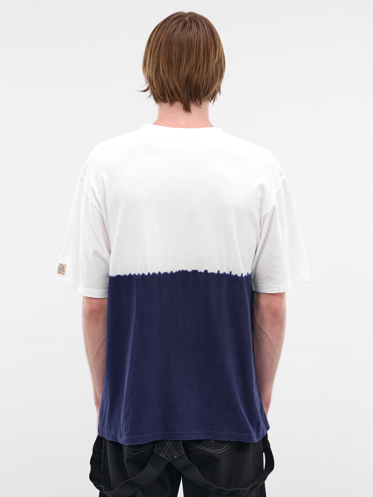 Hand-Dyed Indigo Ice Fishing Tee (K2509SC030-WHITE-INDIGO)