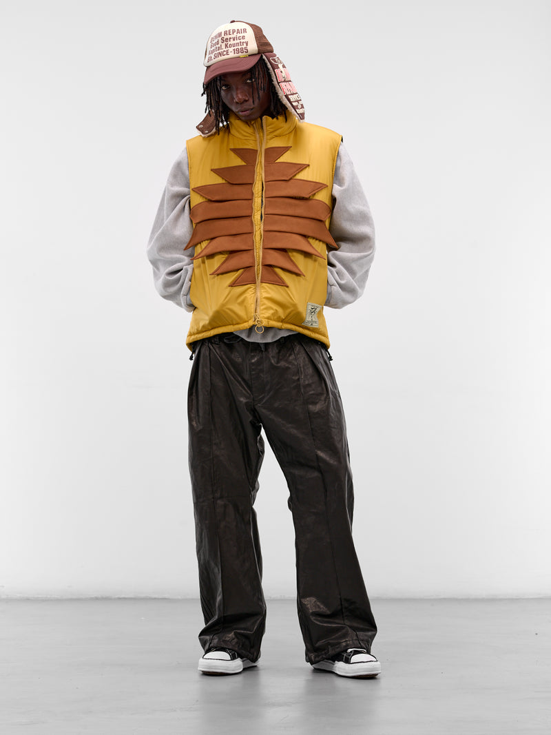 Mustard Nylon Zepher Fishing Vest (K2509SJ070-MUSTARD)
