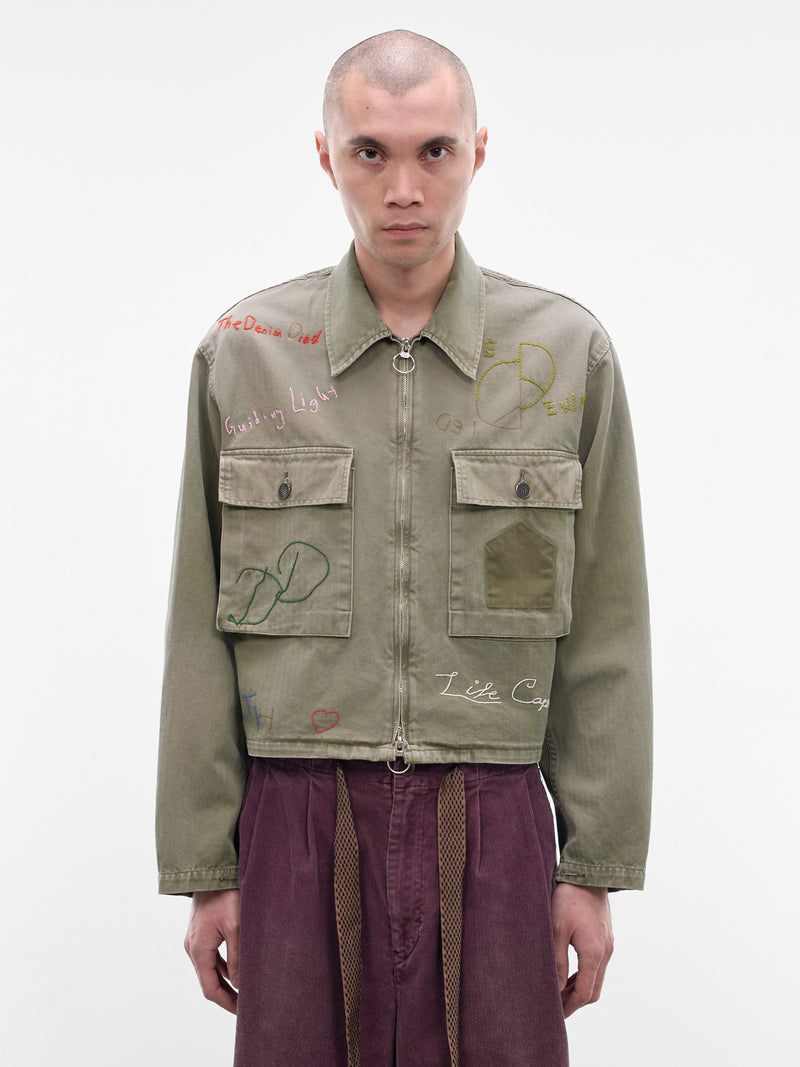 Khaki Hunter Drizzler Boxy Jacket (K2510LJ107-KHAKI)