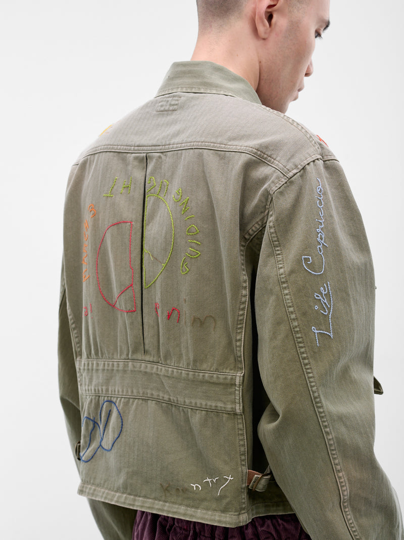 Khaki Hunter Drizzler Boxy Jacket (K2510LJ107-KHAKI)