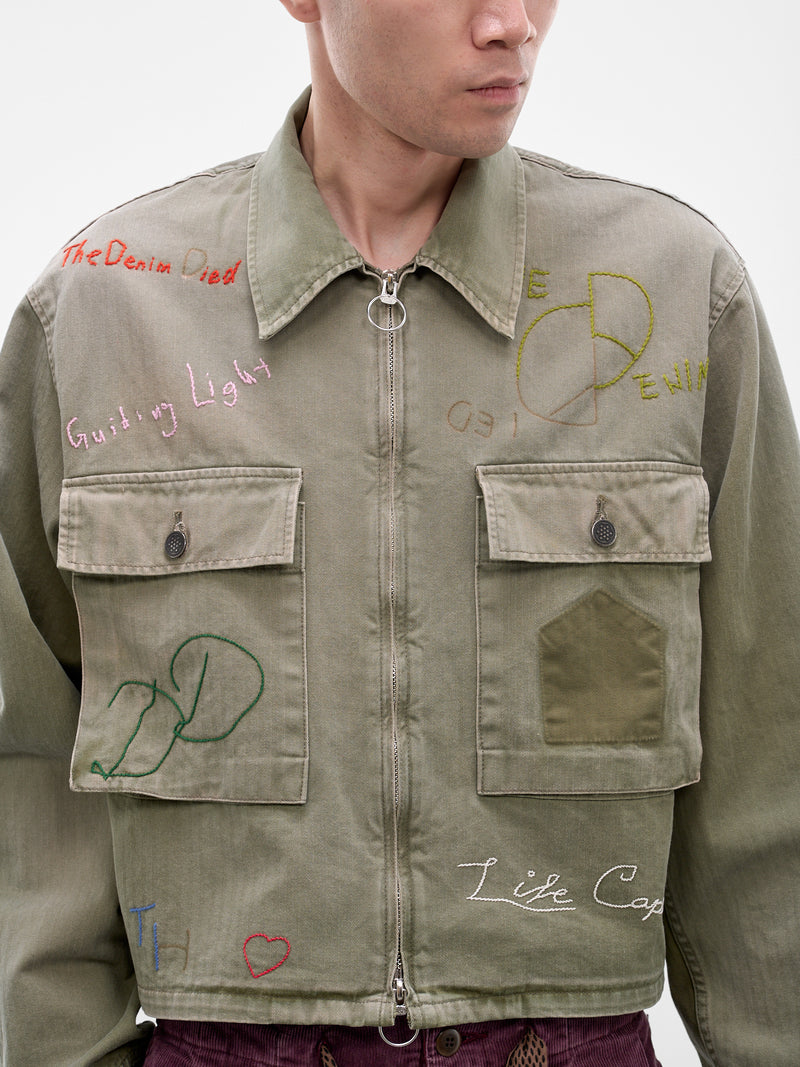 Khaki Hunter Drizzler Boxy Jacket (K2510LJ107-KHAKI)