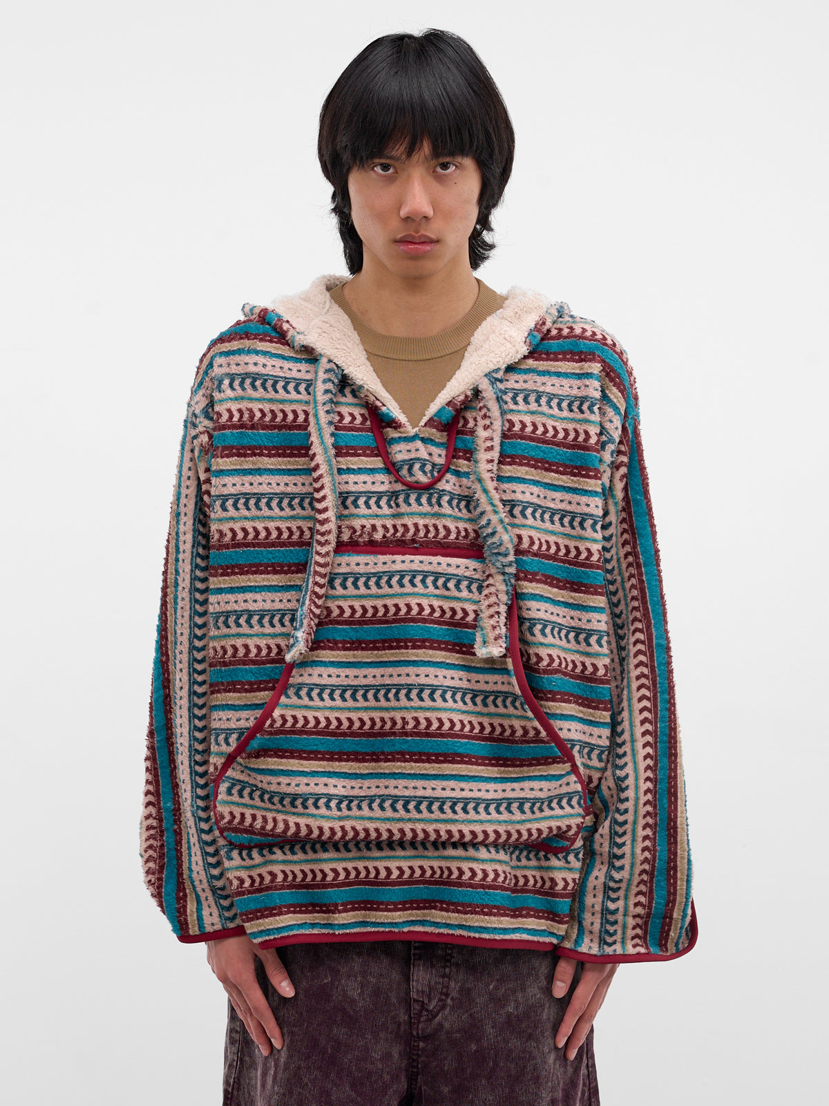 Fleece Tribal Stripe Hoodie (K2511LC188-MULTI)